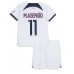 Paris Saint-Germain Marco Asensio #11 Barnkläder Borta matchtröja till baby 2023-24 Kortärmad (+ Korta byxor) Billigt